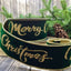 LISTON 4'' X 10 YD TERCIOPELO EMERALD CON ORO MERRY CHRISTMAS