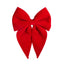 Moño rojo terciopelo chico 46 cms