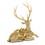 Venado oro corona c moño sentado - r