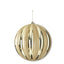 Esfera oro rayas espejo  30 cms