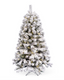 Pino Navideño NEVADO con Luces LED 9 FT