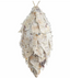 Birch Finial Ornament nevado 28 cms