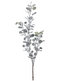 Rama grande de eucalipto nevado 120 cms