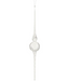 Colgante de cristal traslucido 60 cms d4