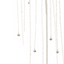 Vara de cristales con gota colgando 132 cms