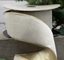 LISTON 4'' X 10 YD TERCIOPELO BLANCO, TRIM ORO Y REVERSO ORO