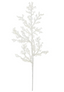 Rama Blanca larga joyas cristalizada 61 cms