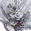 Rama nevada Twig/Pino y piñas 46 cms