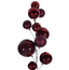 Guirnalda de esferas Vino aperlada 183 cms