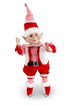 Elf rojo / blanco cascabeles 56 cms