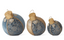 Set 3 azul y oro en velvet c/joyas