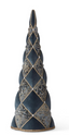 Pino Azul y oro velvet c/joyas 76 cms