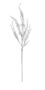 Rama Jingle Bell plata c/ esferas y brillos 98 cms