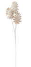 Bouquet de 3 piñas blanca oro c/brillos 71 cms