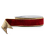 Liston 1.5" X 10 Yds Rojo/Gold  Velvet Wired Ribbon