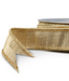 Liston 1" X 10 Yds Gold Metallic Wired Ribbon