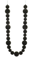 Ball black garland 183 cms