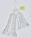 Campanas dobles blancas 28 cms