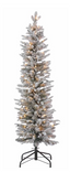 Pino frosty pencil 5 ft  LUZ LED (152cms)