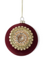 Burgundy/oro esfera