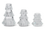 Set de 3 Portavelas de cristal pino