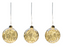 Set de 3 globos de luz 20 cms