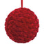 Esfera trenzada velvet rojo 20 cms